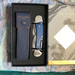 TED BAKER LONDON penknife multitool with pouch NWT